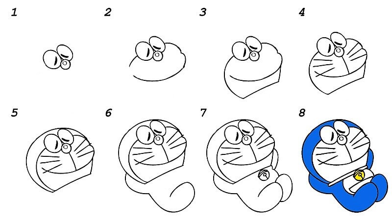Zeichnen Lernen Doraemon – Idee 6
