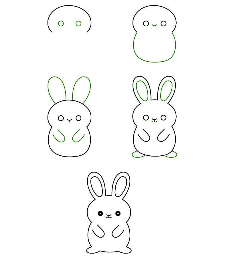 Ein einfaches Kaninchen zeichnen ideen