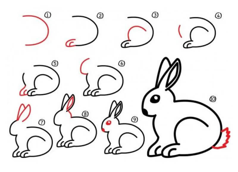 Kaninchenidee 15 zeichnen ideen