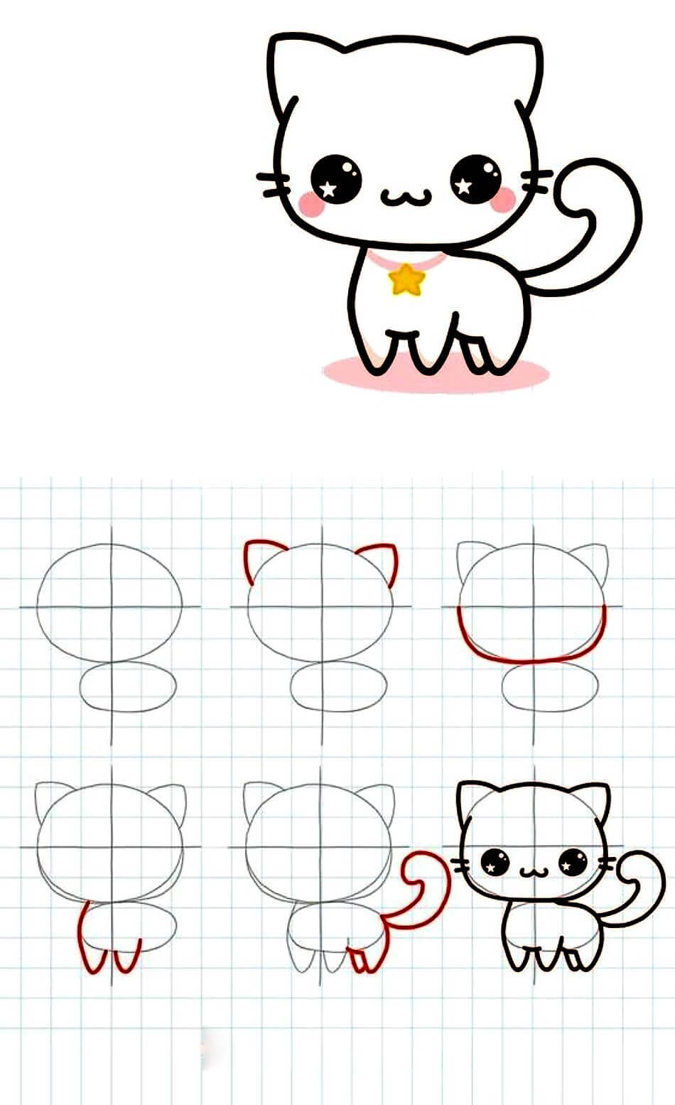 Zeichnen Lernen Katzenskizze