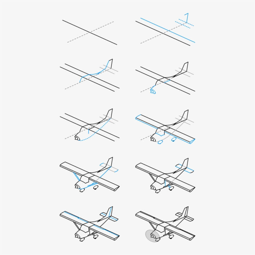 Zeichnen Lernen An Old Plane