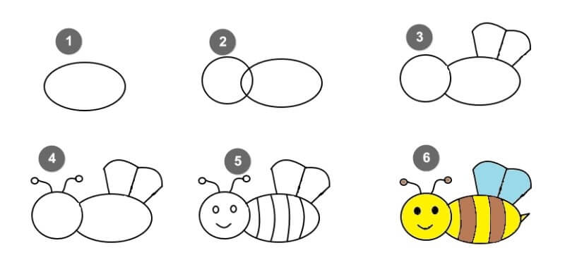 Bienenidee 11 zeichnen ideen