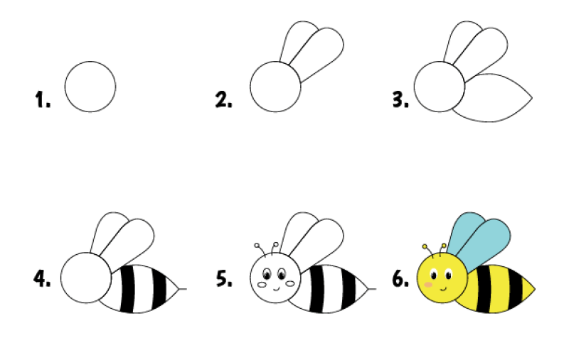 Bienenidee 18 zeichnen ideen