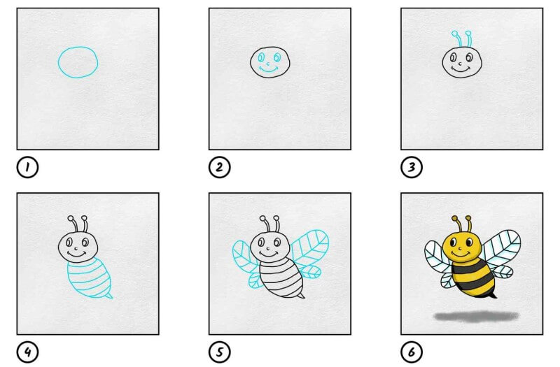 Bienenidee 19 zeichnen ideen