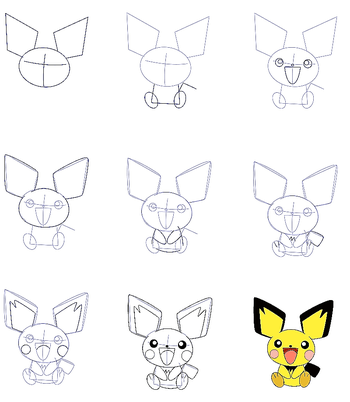 Ein einfaches Pikachu zeichnen ideen