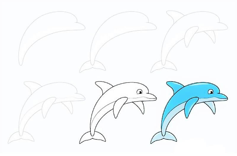 Eine Delphin-Idee 13 zeichnen ideen
