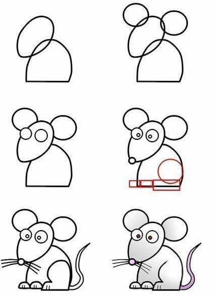 Eine einfache Maus zeichnen ideen