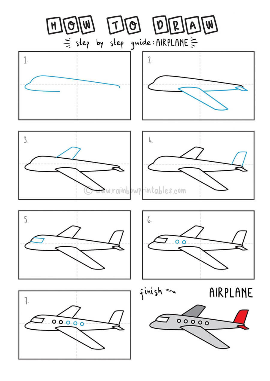 Eine Flugzeugidee 11 zeichnen ideen