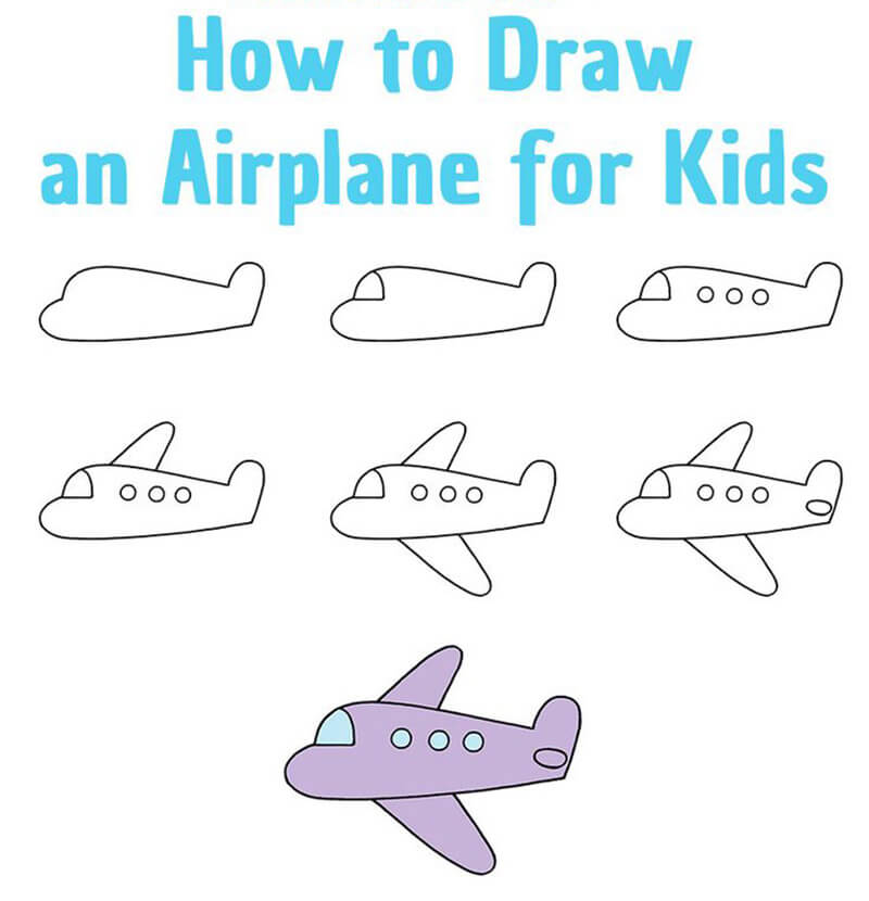 Eine Flugzeugidee 12 zeichnen ideen