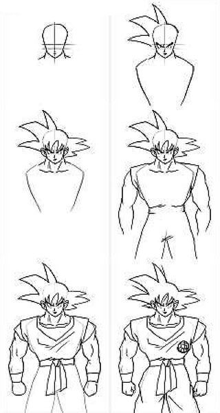 Einfach Goku zeichnen ideen