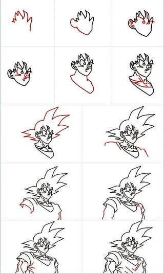 Einfacher Goku zeichnen ideen