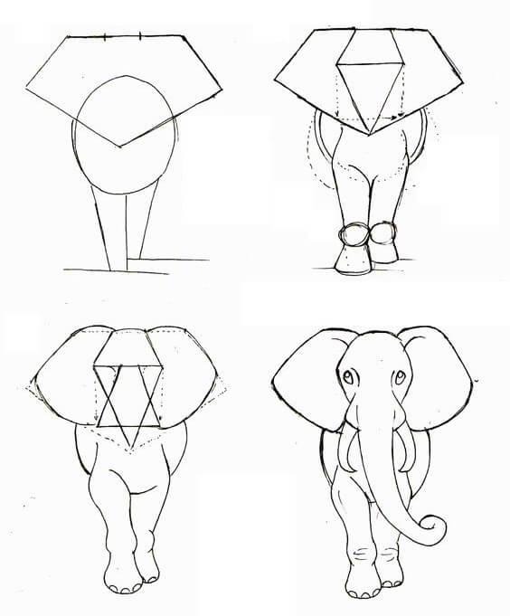 Elefantenidee (14) zeichnen ideen