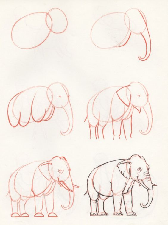 Elefantenidee (16) zeichnen ideen