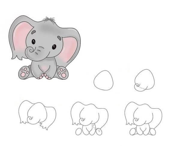 Elefantenidee (2) zeichnen ideen