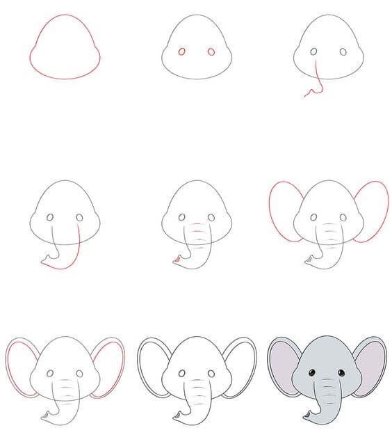 Elefantenidee (21) zeichnen ideen
