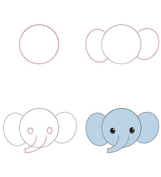 Elefantenidee (22) zeichnen ideen