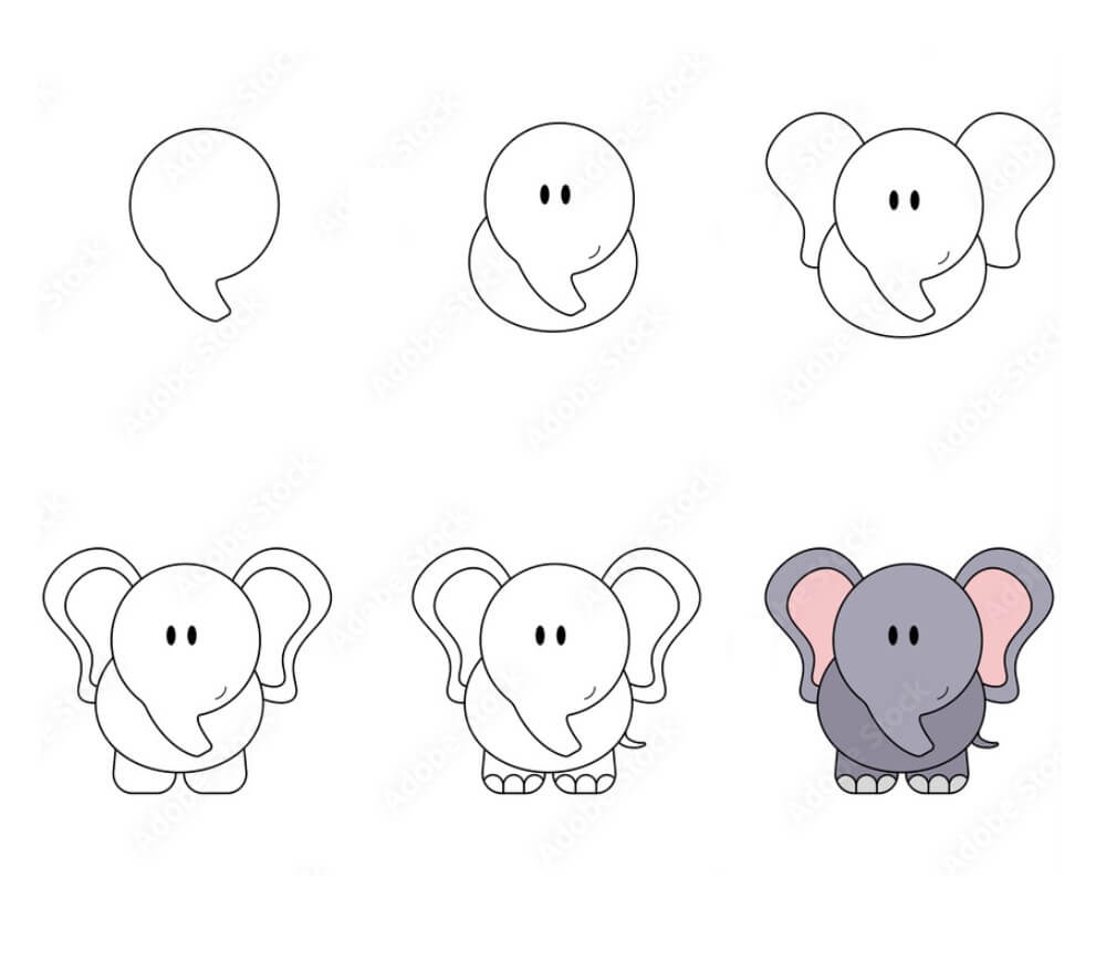 Elefantenidee (32) zeichnen ideen