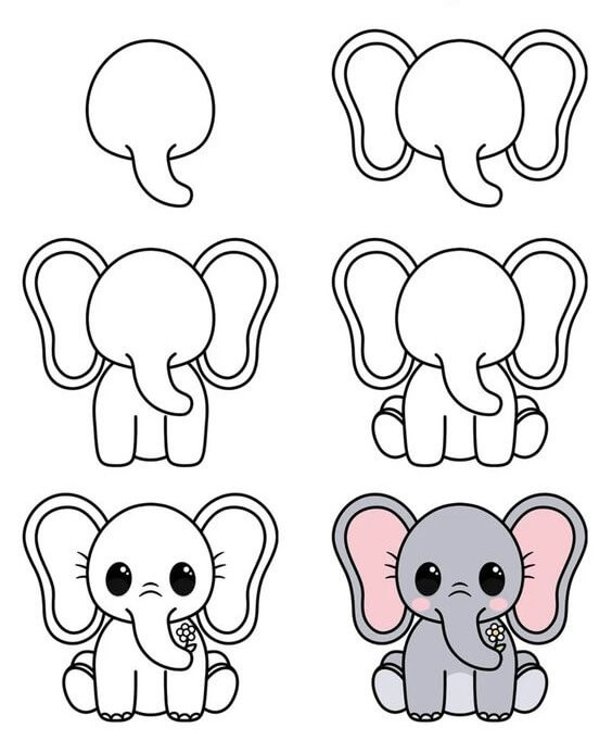 Elefantenidee (33) zeichnen ideen