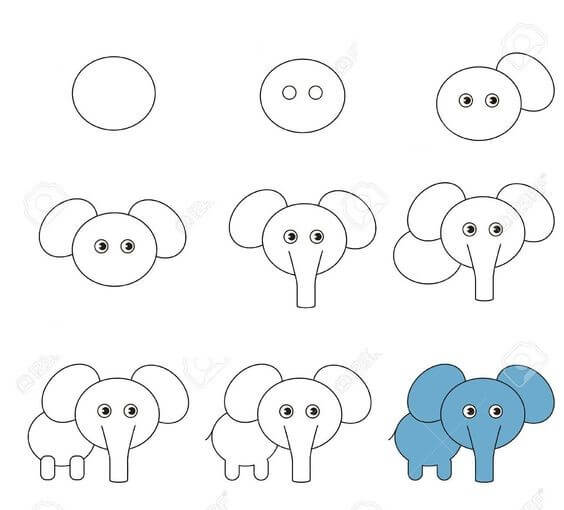 Elefantenidee (36) zeichnen ideen