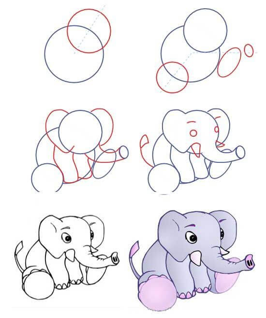 Elefantenidee (37) zeichnen ideen
