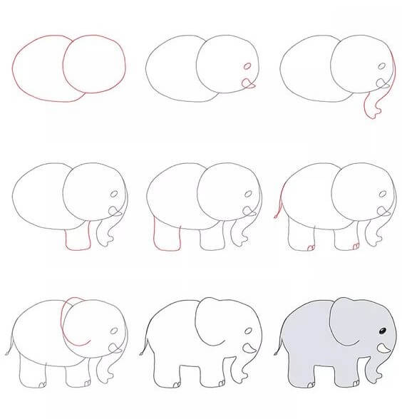 Elefantenidee (41) zeichnen ideen