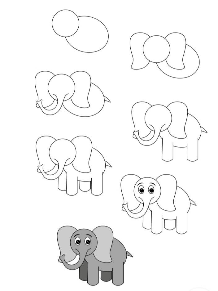 Elefantenidee (42) zeichnen ideen