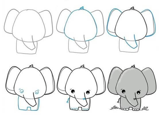 Elefantenidee (43) zeichnen ideen