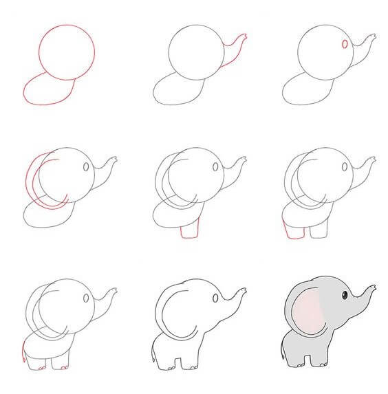 Elefantenidee (44) zeichnen ideen