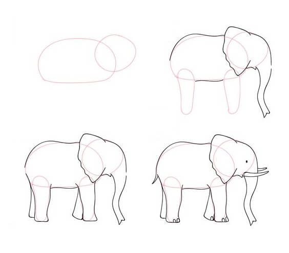 Elefantenidee (53) zeichnen ideen