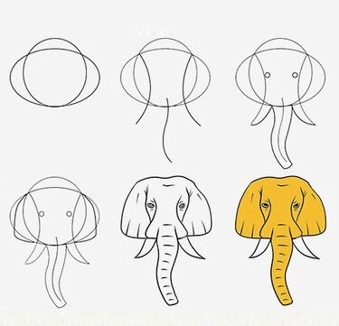 Elefantenidee (55) zeichnen ideen
