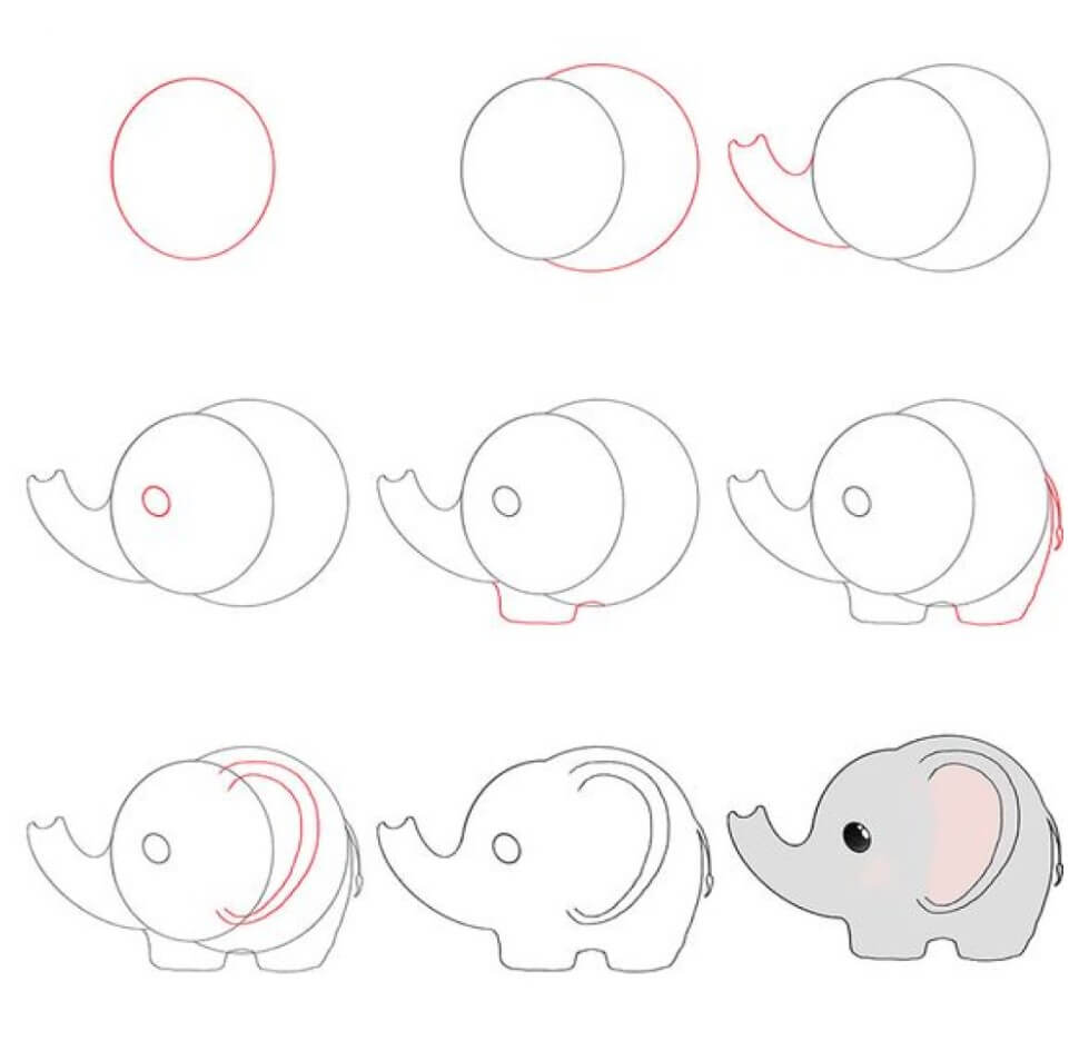 Elefantenidee (57) zeichnen ideen