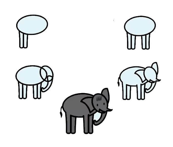 Elefantenidee (58) zeichnen ideen