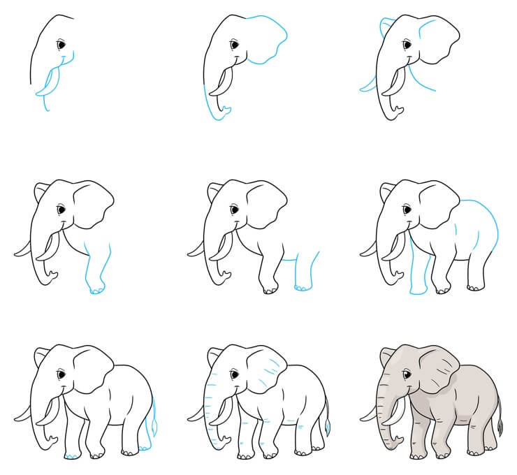 Elefantenidee (62) zeichnen ideen