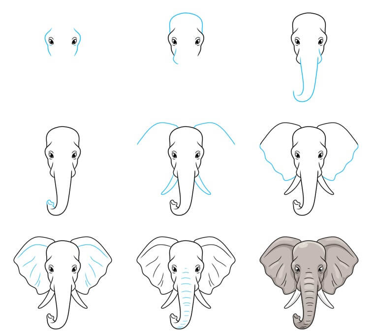 Elefantenidee (63) zeichnen ideen