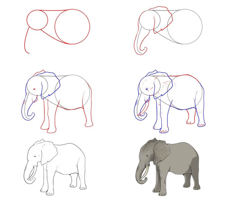 Elefantenidee (66) zeichnen ideen