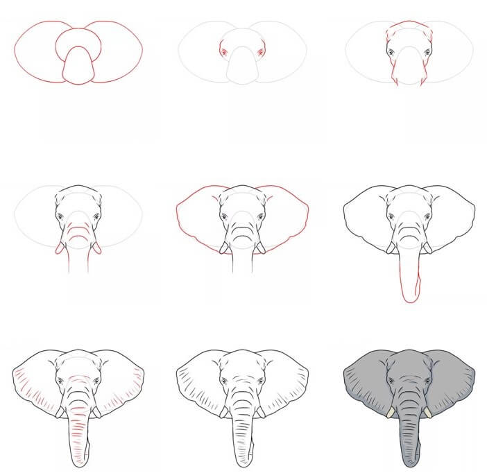 Elefantenidee (68) zeichnen ideen