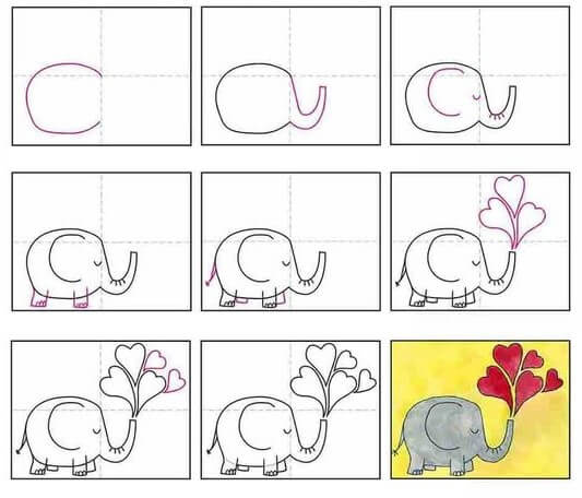 Elefantenidee (7) zeichnen ideen