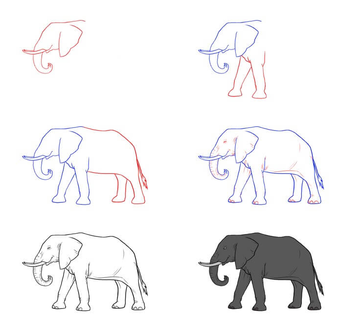Elefantenidee (70) zeichnen ideen