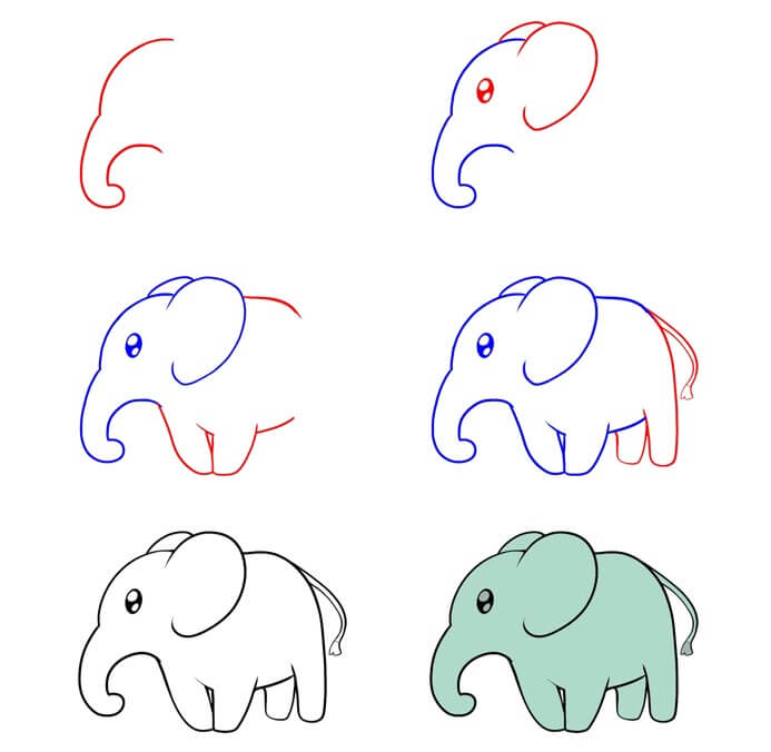 Elefantenidee (72) zeichnen ideen