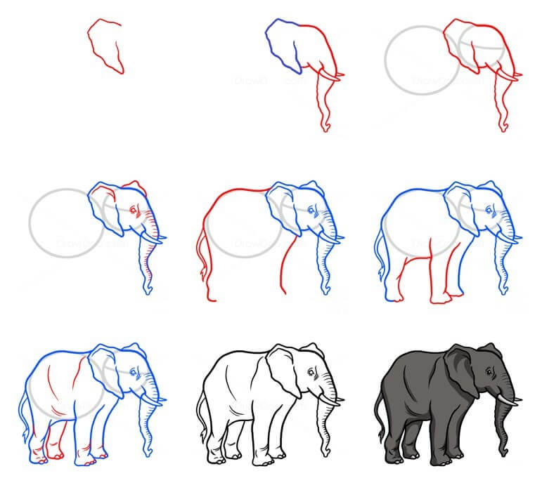 Elefantenidee (73) zeichnen ideen