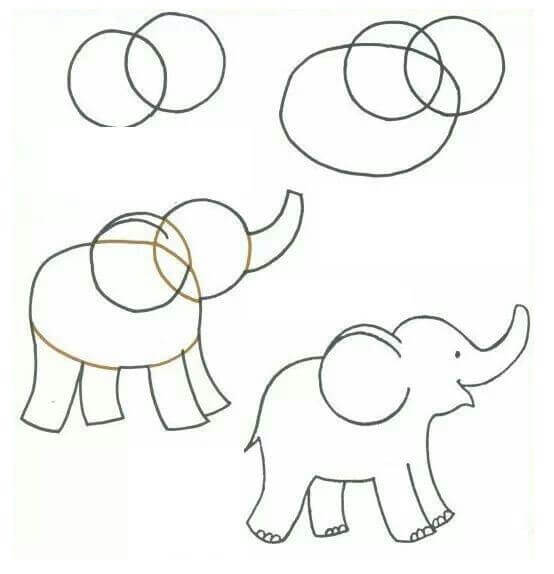 Elefantenidee (8) zeichnen ideen