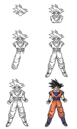 Goku-Idee 8 zeichnen ideen