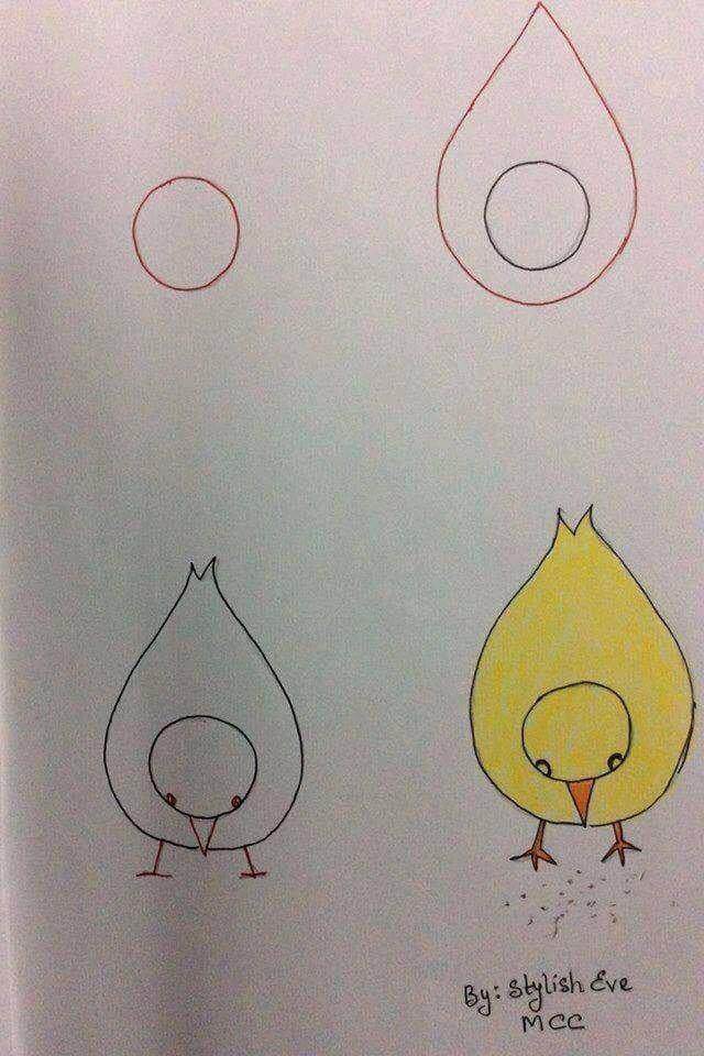 Zeichnen Lernen Huhn – Idee 19