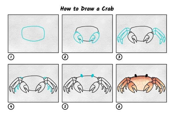 Krabbe - Idee 4 zeichnen ideen