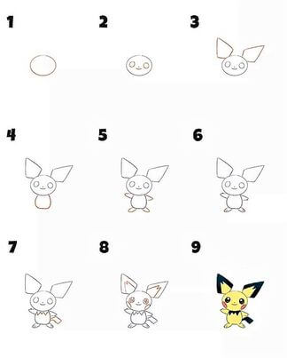 Pokémon Pikachu zeichnen ideen