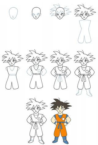 Schöner Goku zeichnen ideen