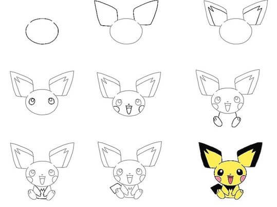 Schönes Pikachu zeichnen ideen