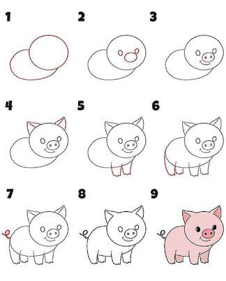 Zeichnen Lernen Schwein-Idee 10