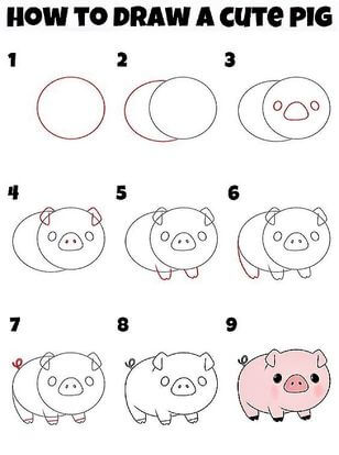 Schwein-Idee 14 zeichnen ideen