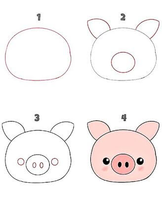 Schwein zeichnen ideen